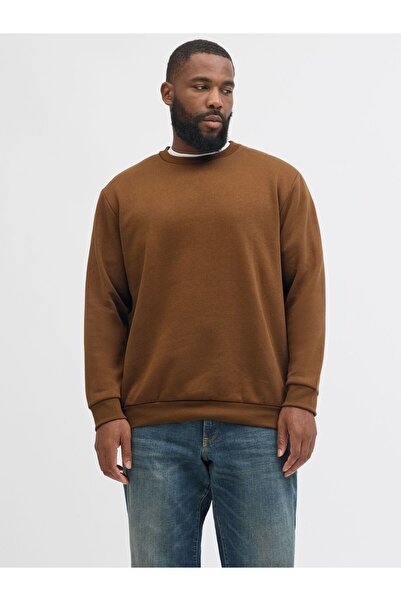 Jack & Jones Plus Sweatshirt Plus Size Einfarbig Sweatshirt