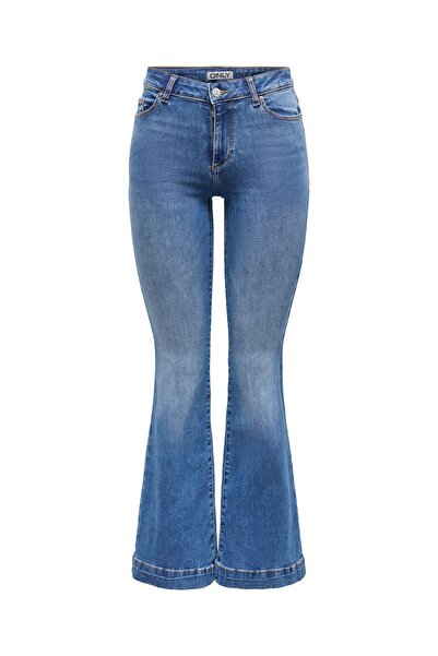 ONLY Schlaghosen-Jeans ONLBLUSH Mittlere Taille Retro-Fit, ausgestellt Jeans