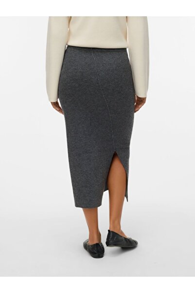 Vero Moda Strickrock VMBRISA Mittlere Taille Midirock