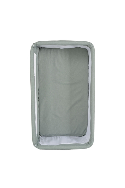 Moni Co-Sleeper Crib Mystery Green 93x69x72-84 cm multifunctional with sliding side, Leg function