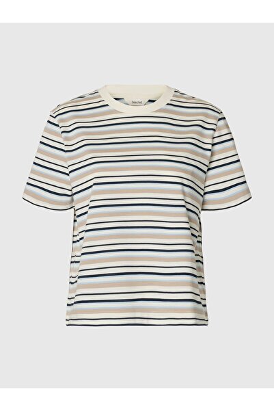 Selected Femme T-Shirt Gestreiftes Boxy fit