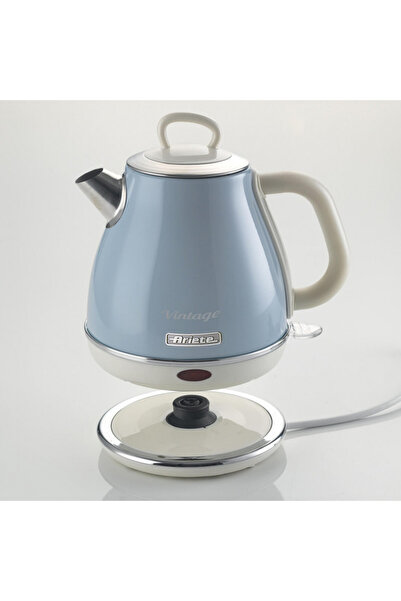 ARIETE Fierbător electric VINTAGE 2868/05, 1630W, 1 l, Corp metalic, Fierbere rapidă, Bază wireless, Albastru
