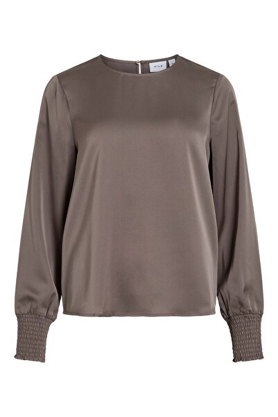 VILA Oberteil mit langen Ärmeln VIELLETTE Rundhals