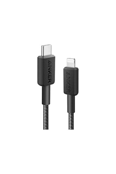 Anker كابل 322 USB-C إلى Lightning مضفر بطول 0.9 متر - اسود