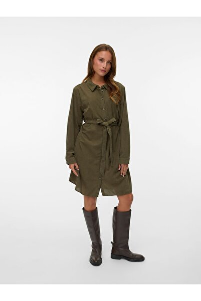 Veromoda Curve Hemdblusenkleid VMCELLY Kurzes Kleid