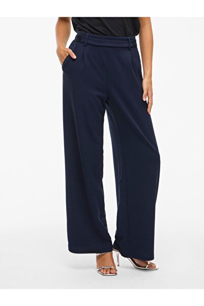 VILA Hose mit weitem Bein VICLARA High-Waist