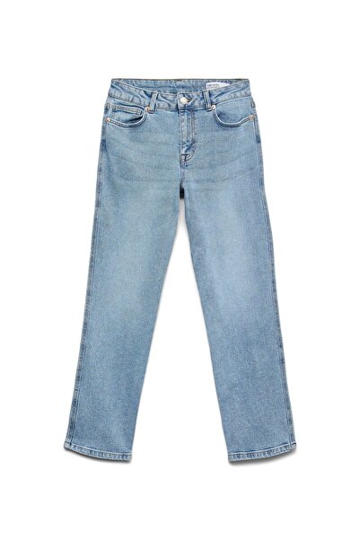 Vero Moda Straight-Fit VMAMARA Mid Rise Gerade geschnitten Jeans