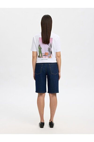 Selected Femme T-Shirt Baumwoll Print