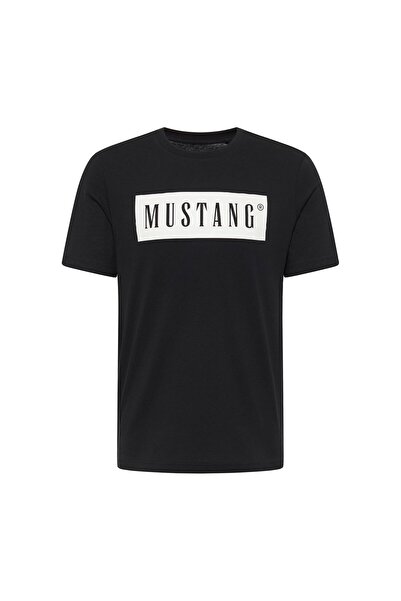 Mustang Herren T-Shirt - Austin, Big Logo, Bio-Baumwolle, Single Jersey
