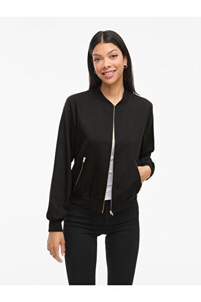 VILA Bomberjacke VIBUBBLE Reißverschluss