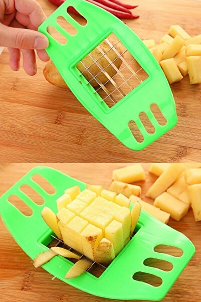 Genel Markalar Paslanmaz Patates Kesme Aleti, Küp Küp Doğrama, Kızartma İçin Kolay Kullanım