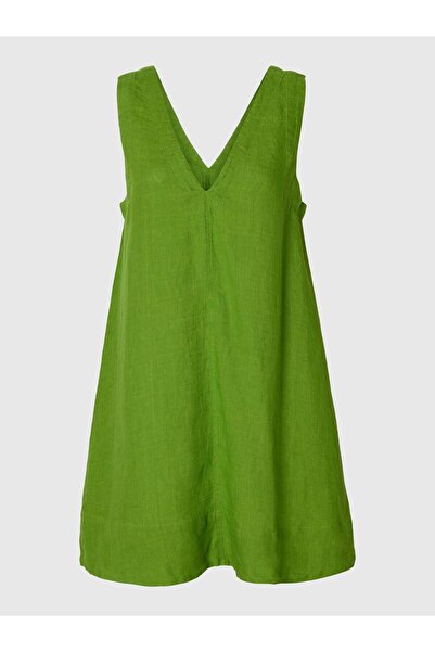 SELECTED Kleid ohne Ärmel 100% Leinen