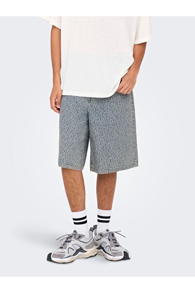 Only & Sons Bermuda Shorts ONSCARL Mittlere Taille Ballon Schnitt 5-Pocket-Shorts