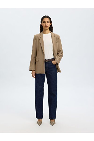 Selected Femme Straight Fit Jeans Mid Waist