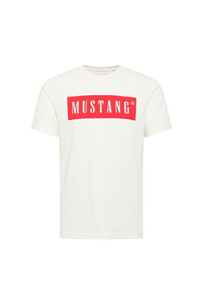 Mustang Herren T-Shirt - Austin, Big Logo, Bio-Baumwolle, Single Jersey