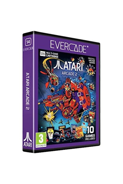 EVERCADE #14, Atari Arcade 2, 10 в 1, Ретро, ​​Софтуерен пакет за множество игри