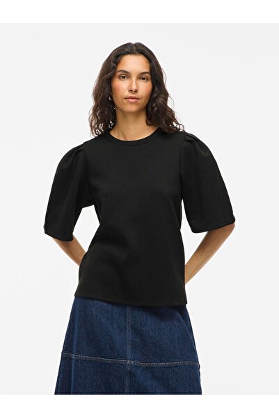 VILA Oberteil mit kurzen Ärmeln VIREFLECT Rundhals