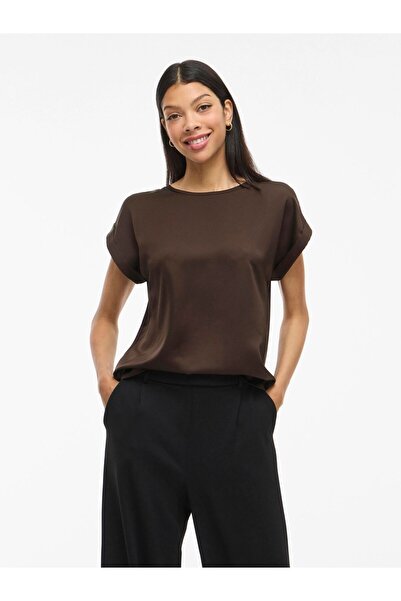 VILA Oberteil mit kurzen Ärmeln VIELLETTE