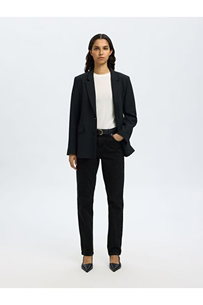 Selected Femme Jeans in Slim Tapered Fit Mid Waist