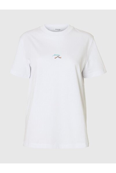 Selected Femme T-Shirt Baumwoll Print