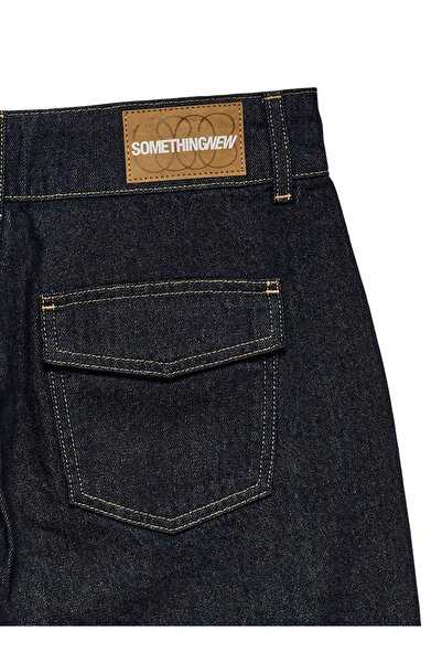 Something New Straight-Fit SNRANCY Mid Rise Weiter Beinschnitt Jeans