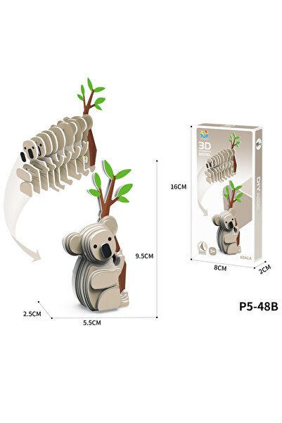 Choice10 ألعاب ألغاز ثلاثية الأبعاد للأطفال من كوالا، ألغاز ورقية إبداعية، حي...