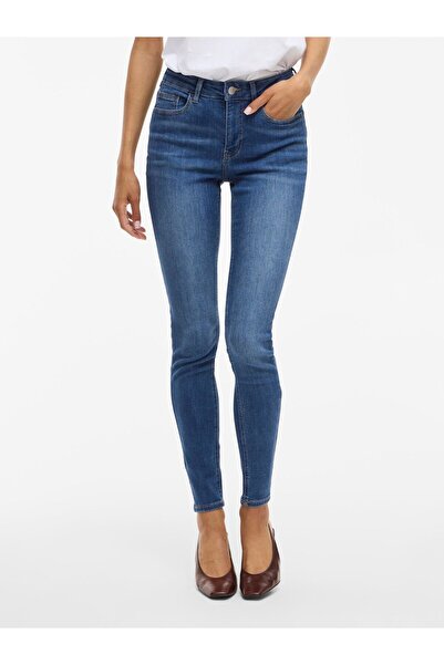 VILA Skinny Fit Jeans VISARAH Mid-Waist