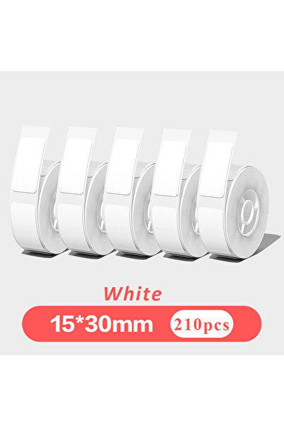 choice2 15x30 White 5pcs 12mmx40mm White Gap Label Paper fit for P12 P15 Phomemo D30 Q30 Printer Waterproof