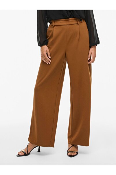 VILA Hose mit weitem Bein VICLARA High-Waist