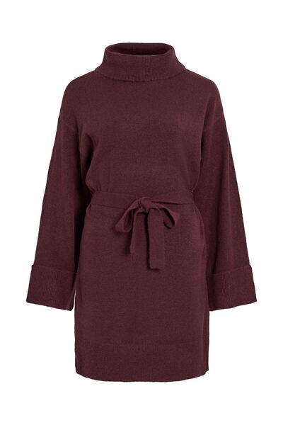 VILA Strickkleid Bindegürtel