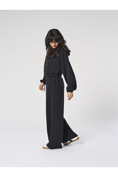 ONLY Hose mit weitem Beinschnitt ONLSCARLETT Flared Hose mit weitem Beinschnitt