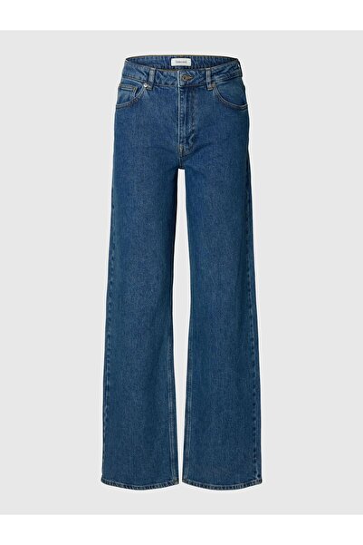 Selected Femme Wide Leg Jeans High Waist