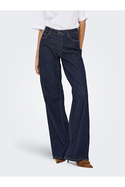 JDY Jeans mit weitem Bein JDYRUBY Mittlere Taille Locker geschnitten Jeans