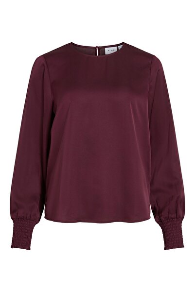 VILA Oberteil mit langen Ärmeln VIELLETTE Rundhals