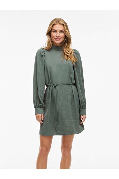 VILA Minikleid VIPALLAS Stehkragen