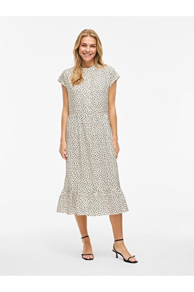 VILA Maxikleid VIMANE Kurzärmeliges