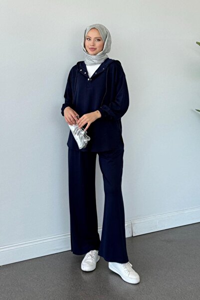 Hazamoda Costum Saşha Modal Albastru Marin