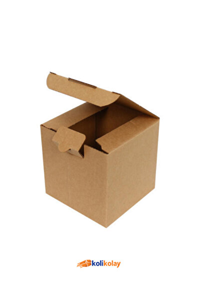 Genel Markalar 10,5x10,5x10,5 cm Kilitli E-Ticaret Kutusu, Kupa Kutusu, Mum Kutusu 10 Adet