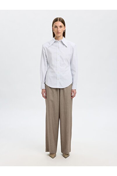 Selected Femme Slim Fit Hemd Baumwollmix