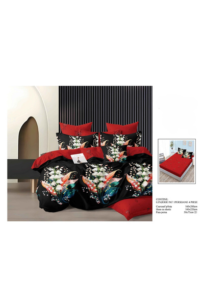 FIONNA.RO Lenjerie De Pat Finet Cu Elastic - Eleganta Florala