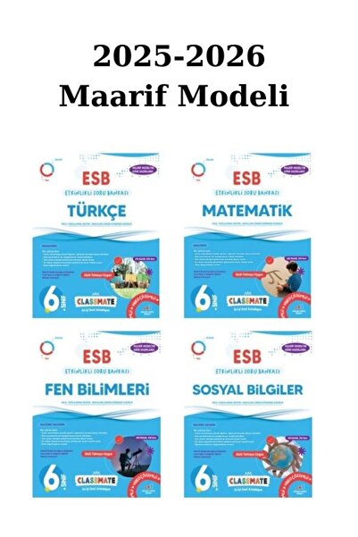 Okyanus Yayınları Okyanus 6.Sınıf Türkçe-Matematik-Fen Bilimleri-Sosyal Bilgileri Esb Etkinlikli Soru Bankası 2025/26