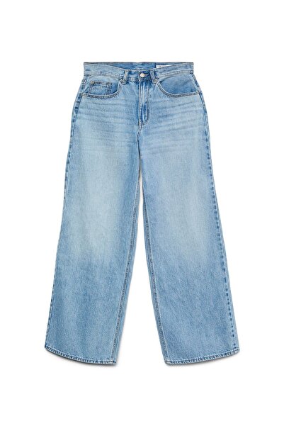 Vero Moda Weit geschnitten VMLULLU Niedrige Taille Weiter Beinschnitt Jeans