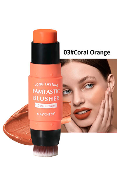 Maycheer أحمر خدود كريمي، أحمر خدود 2 في 1، لون شفاه وظلال عيون، أحمر خدود مت...