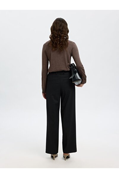 Selected Femme Polohemd aus Strick 100% Merinowoll