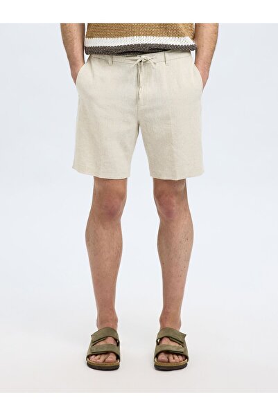 Selected Homme Shorts aus Leinengemisch Regular Fit
