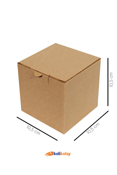 Genel Markalar 10,5x10,5x10,5 cm Kilitli E-Ticaret Kutusu, Kupa Kutusu, Mum Kutusu 10 Adet