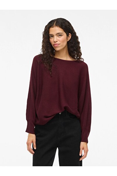 VILA Strickpullover VIVILJA U-Boot-Ausschnitt