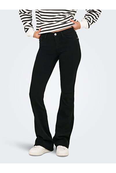 ONLY Schlaghosen-Jeans ONLHELLA Niedrige Taille Retro-Fit, ausgestellt Jeans