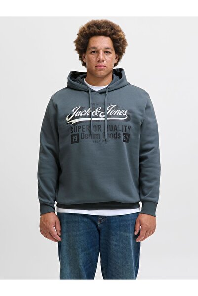 Jack & Jones Plus Kapuzenpullover Plus Size Logo Kapuzenpullover