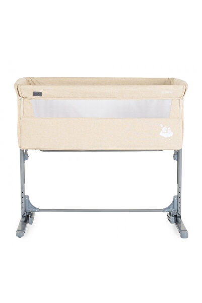 Moni Co-Sleeper Mystery Beige 93x69x72-84 cm multifunctional crib with sliding side, leg function